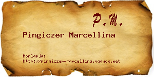 Pingiczer Marcellina névjegykártya